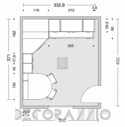 Комплект в детскую Doimo Cityline Bridges - composizione-209