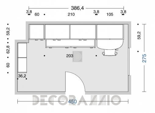 Комплект в детскую Doimo Cityline Bridges - composizione-930