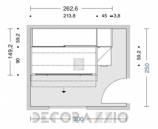 Комплект в детскую Doimo Cityline Bunk beds - composizione-302