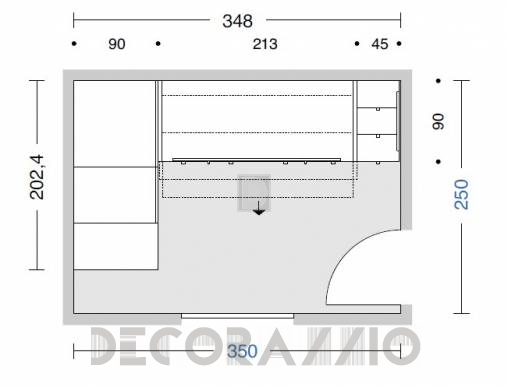 Комплект в детскую Doimo Cityline Bunk beds - composizione-303