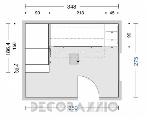 Комплект в детскую Doimo Cityline Bunk beds - composizione-305