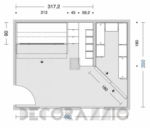 Комплект в детскую Doimo Cityline Bunk beds - composizione-310