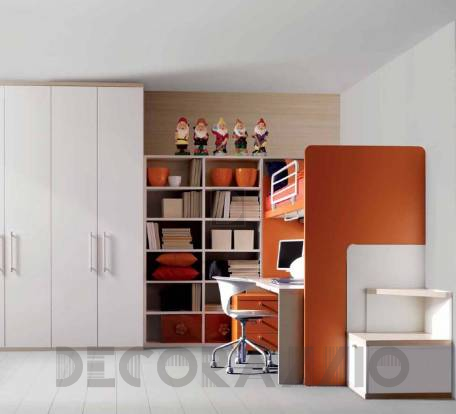 Комплект в детскую Doimo Cityline Bunk beds - composizione-308-orange