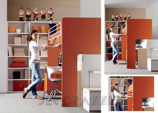 Комплект в детскую Doimo Cityline Bunk beds - composizione-308-orange