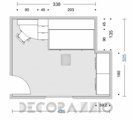 Комплект в детскую Doimo Cityline Bunk beds - composizione-902