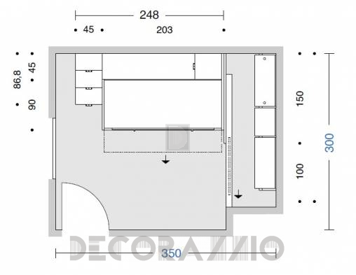 Комплект в детскую Doimo Cityline Bunk beds - composizione-903