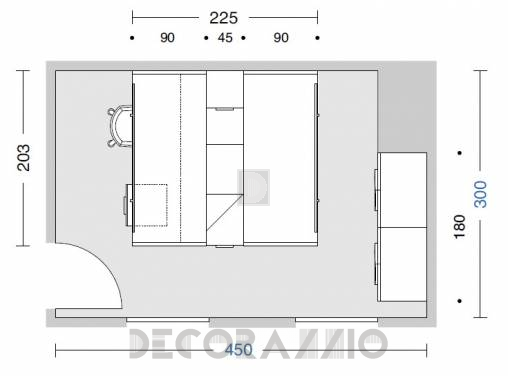 Комплект в детскую Doimo Cityline Bunk beds - composizione-307