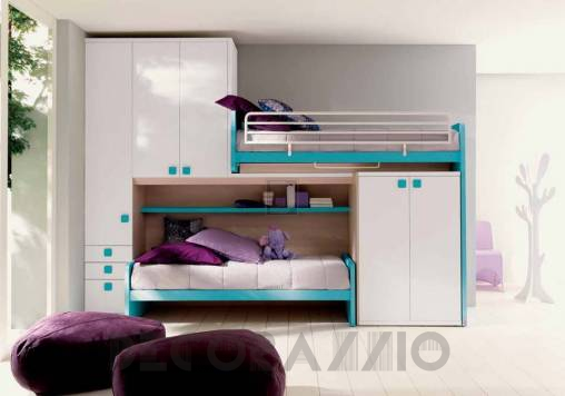 Комплект в детскую Doimo Cityline Loft beds - composizione-408-white