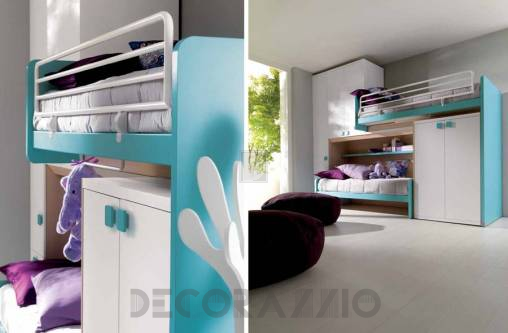 Комплект в детскую Doimo Cityline Loft beds - composizione-408-white