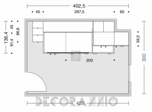 Комплект в детскую Doimo Cityline Loft beds - composizione-406