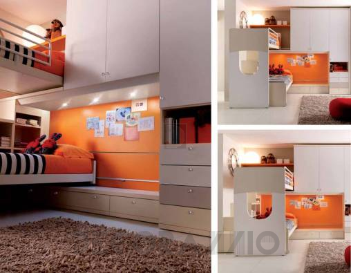 Комплект в детскую Doimo Cityline Loft beds - composizione-404