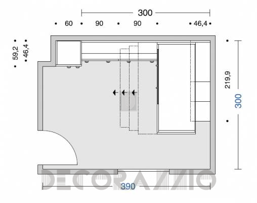 Комплект в детскую Doimo Cityline Loft beds - composizione-405