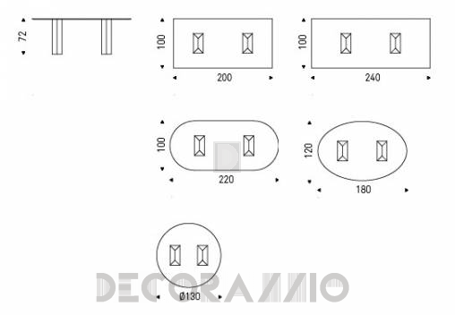 Обеденный стол Cattelan Italia Diapason - diapason-table-200