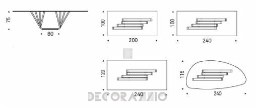 Обеденный стол Cattelan Italia Domino - domino-240