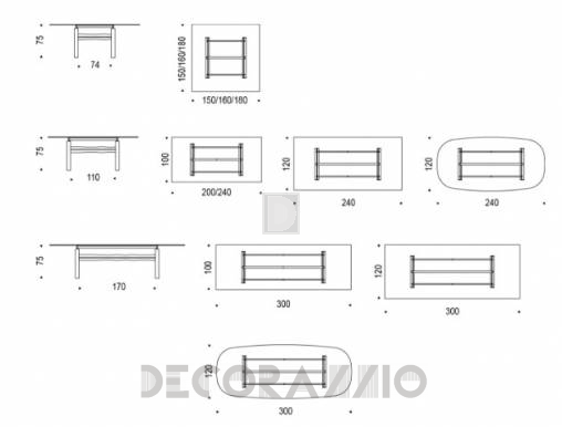 Обеденный стол Cattelan Italia Jerez - jerez-150