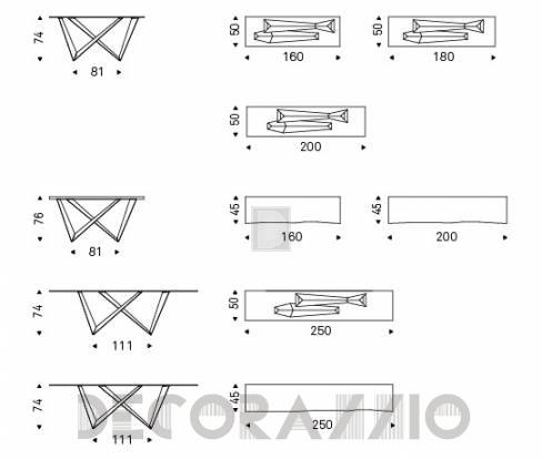 Консольный стол Cattelan Italia Westin - westin-console-250