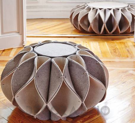 Пуф GAN Ruff Pouf - ruff_pouf_high_beige