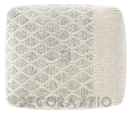 Пуф GAN Mangas Space - mangas_space_rectangular_rhombus_pouf_ivory