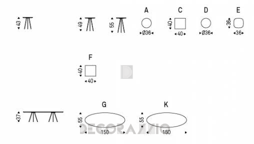 Приставной столик Cattelan Italia Kaos - kaos-coffee-table