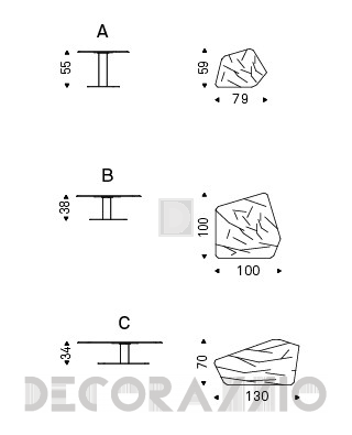 Кофейный, журнальный столик Cattelan Italia Penta - penta-coffee-table-a