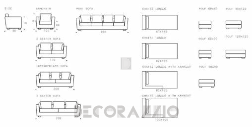 Диван Asnaghi Penthouse - caccia-sofa