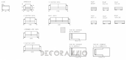 Диван Asnaghi Anthology - lybra-sofa