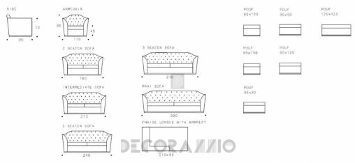 Диван Asnaghi Anthology - sirio-sofa