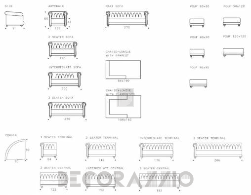 Диван Asnaghi Anthology - york-sofa-170