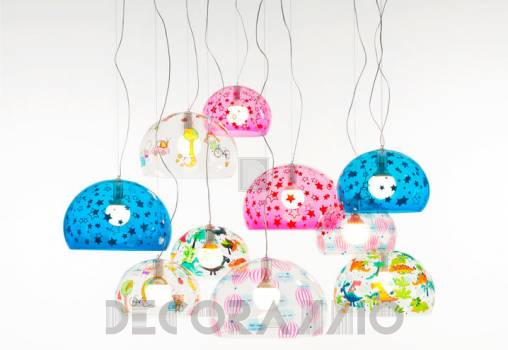 Светильник  потолочный подвесной (Люстра) Kartell Kids - Fl/y Kids Stars Pink