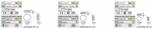 Светильник  потолочный/настенный накладной (Светильник) Vistosi Aurora - aurora_pp_30