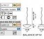 Светильник  потолочный подвесной (Люстра) Vistosi Balance - balance_sp_24