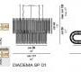 Светильник  потолочный подвесной (Люстра) Vistosi Diadema - diadema-sp-o1