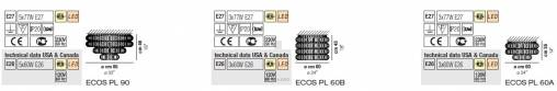 Светильник  потолочный накладной (Светильник потолочный) Vistosi Ecos - ecos-pl-90