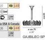 Светильник  потолочный подвесной (Люстра) Vistosi Giubileo - giubileo-sp-20f