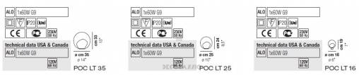 Светильник  настольный (Настольная лампа) Vistosi Poc - poc-lt-16