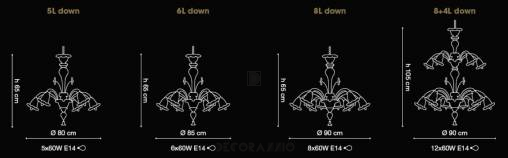 Светильник  потолочный подвесной (Люстра) Light4 Ducale - ducale 6L down