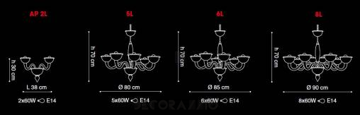 Светильник  потолочный подвесной (Люстра) Light4 Nova - nova 6L