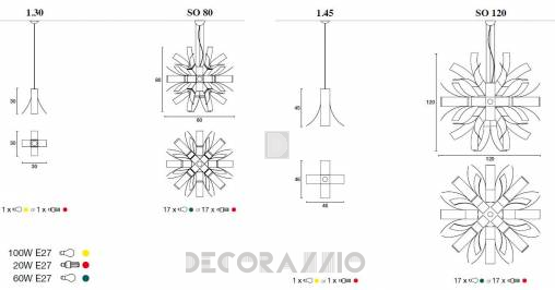 Светильник  потолочный подвесной (Люстра) Light4 Bloom - bloom SO 80