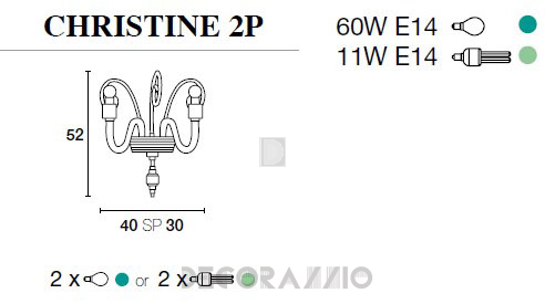 Светильник  настенный накладной (Люстра) Light4 Chandelier - chandelier christine