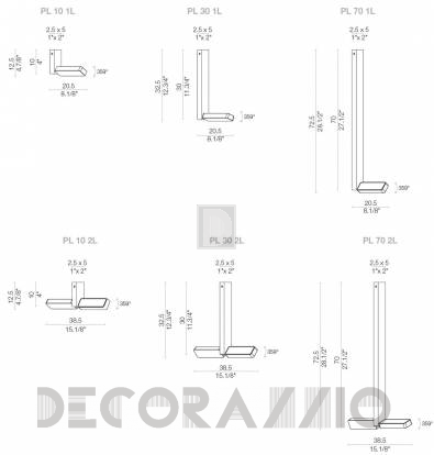 Светильник  потолочный  (Светильник) Light4 Aluled - bar PL 10 2L