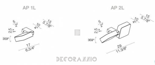 Светильник  настенный  (Светильник) Light4 Aluled - square AP 1L