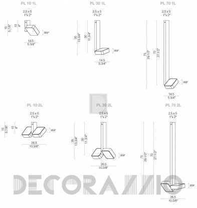 Светильник  потолочный  (Светильник) Light4 Aluled - square PL 70 2L