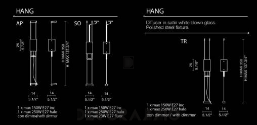 Светильник  настенный подвесной (Люстра) Light4 Hang - hang AP