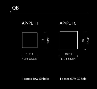 Светильник  потолочный/настенный накладной (Светильник) Light4 Qb - qb AP/PL 11