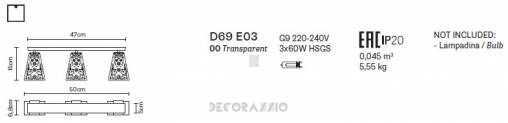 Светильник  потолочный накладной (Светильник потолочный) Fabbian Vicky - D69 E03 00