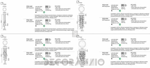 Светильник  потолочный подвесной (Люстра) Fabbian Multispot - F32 A45 00