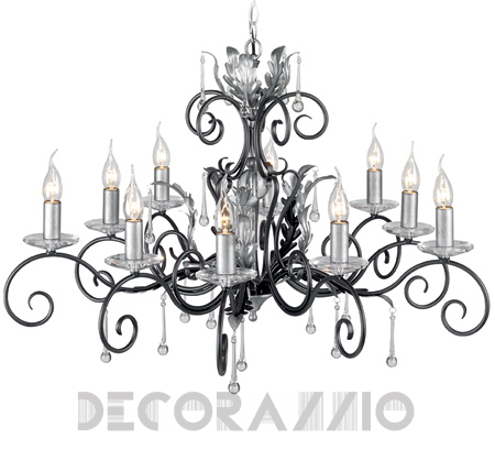 Светильник  потолочный подвесной (Люстра) Elstead Lighting Amarilli - AML10 BLK/SILVER