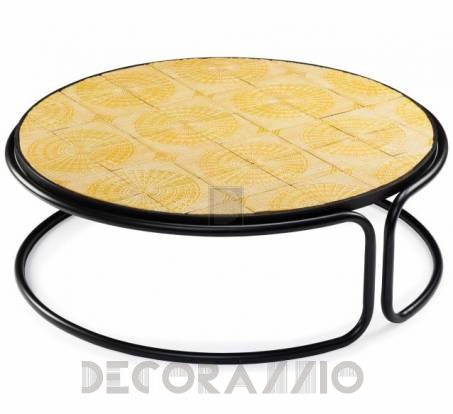 Кофейный, журнальный столик Mambo Unlimited Ideas Caldas - caldas-round-center-table-yellow