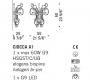 Светильник  настенный накладной (Бра) De Majo Ciocca - CIOCCA A1