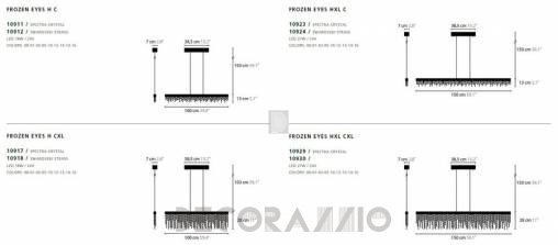 Светильник  потолочный подвесной (Люстра) Ilfari Frozen Eyes - 10911
